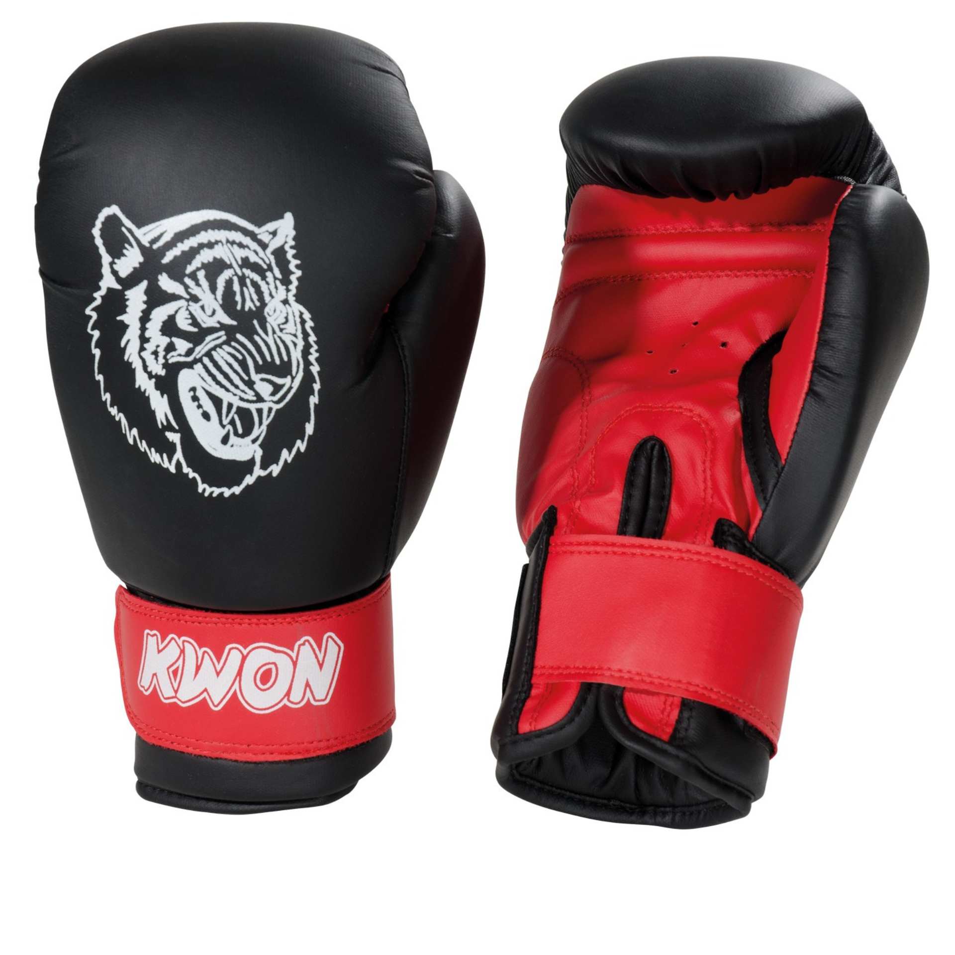 Kwon Kinder Boxhandschuhe Tiger - schwarz/rot